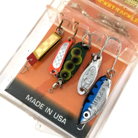 Luhr Jensen Vintage Luhr jensen 5 Lure Pockit kit błystka wahadłowa #20287