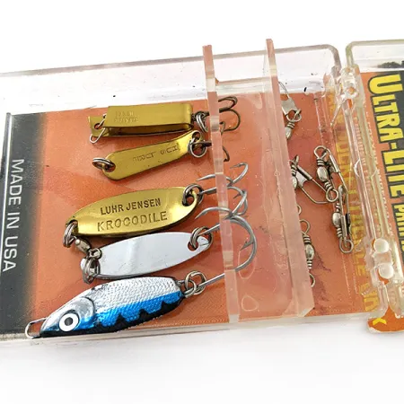 Luhr Jensen Vintage Luhr jensen 5 Lure Pockit kit błystka wahadłowa #20287