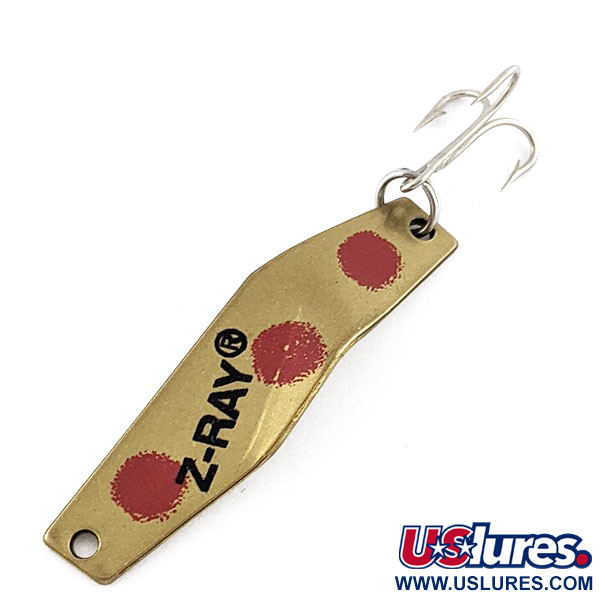 Z-RAY Lures Z-Ray Model 120, mosiądz/czerwony (Brass with Red Spots), 7 g błystka wahadłowa #20341