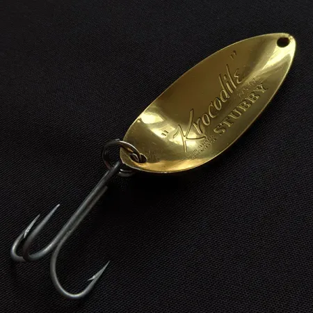 Luhr Jensen Lil' Kroc (Krocodile Stubby), złoty/pomarańczowy, 14 g błystka wahadłowa #20416