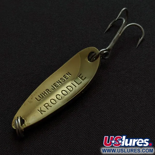 Luhr Jensen Krocodile, złoto, 9 g błystka wahadłowa #20437