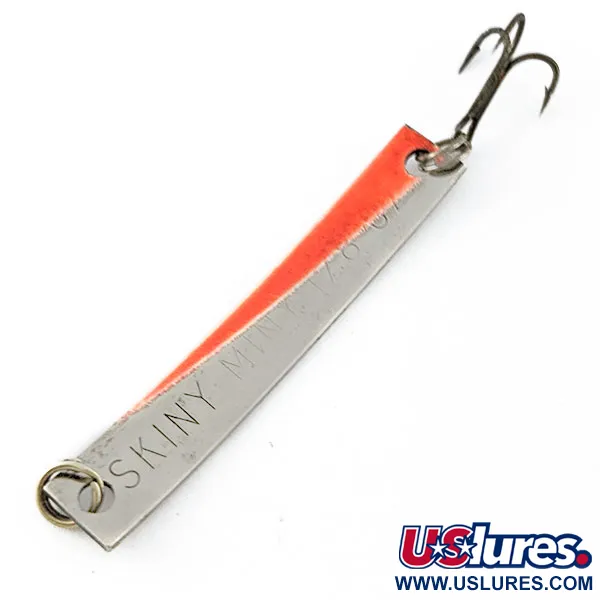 Yakima Bait Skiny-miny, nikiel/pomarańczowy UV, 4 g błystka wahadłowa #20509