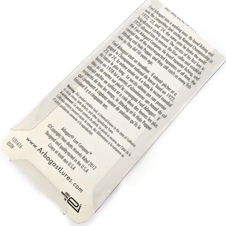 Fred Arbogast Hula Popper, Frog, 5 g wobler #20551