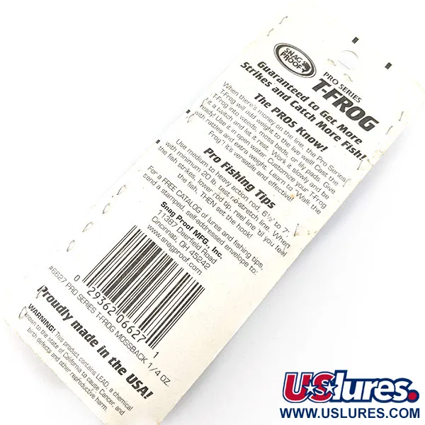 Snag Proof Pro series T-Frog #6227, Mossback, 7 g wobler #20568