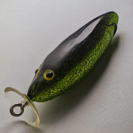 Mann's Bait  Vintage Mann’s Spitting Shad Weedless ​ Frog  , green glitter, 7 g wobler #20689