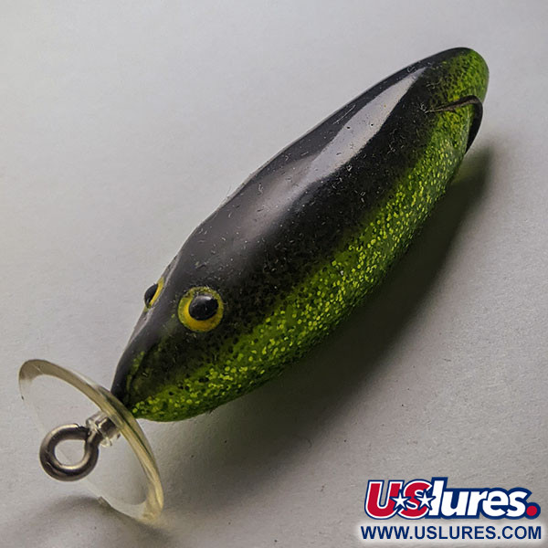 Mann's Bait  Vintage Mann’s Spitting Shad Weedless ​ Frog  , green glitter, 7 g  #20689