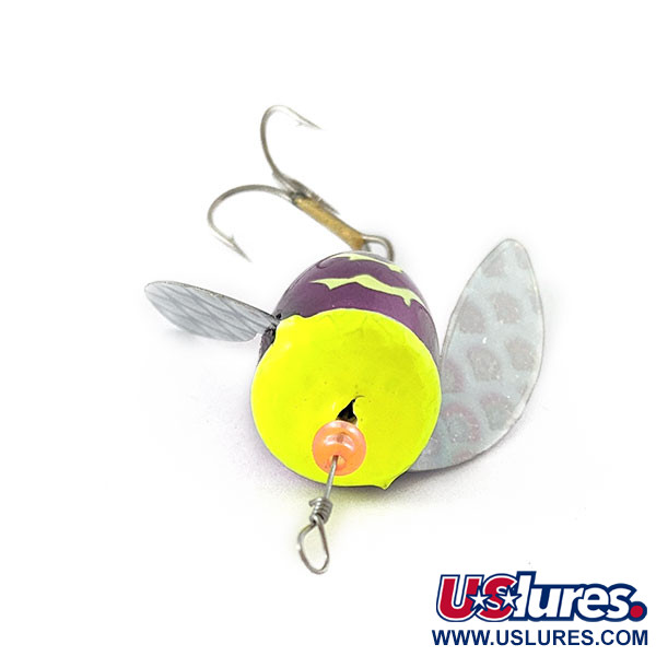 Yakima Bait Spin-N-Glo, Mylar Wings - Metallic Purple Chartreuse Tiger, 4 g  #20742