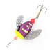 Yakima Bait Spin-N-Glo, Mylar Wings - Metallic Purple Chartreuse Tiger, 4 g  #20742