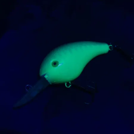 Strike King 4XD UV, Powder Blue Back Char UV, 10 g wobler #20764