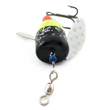 Yakima Bait Spin-N-Glo, Mylar Wings  - Glitter  Chartreuse Black, 8 g błystka obrotowa #20787