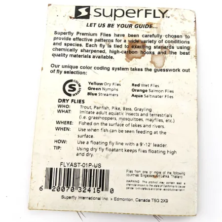 Other Superfly premium flies dry fly flyfishing  #20818