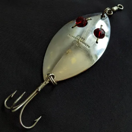 Gibbs Ruby eye Wiggler, nikiel/czerwone oczy, 35 g błystka wahadłowa #20823