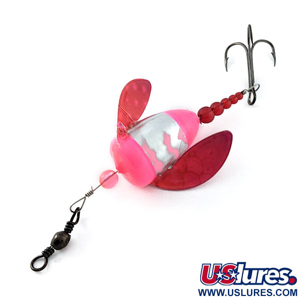 Yakima Bait Spin-N-Glo, Double Trouble UV Pink (DTUP-MP), 4 g błystka obrotowa #20833