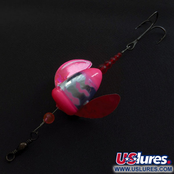 Yakima Bait Spin-N-Glo, Double Trouble UV Pink (DTUP-MP), 4 g błystka obrotowa #20833