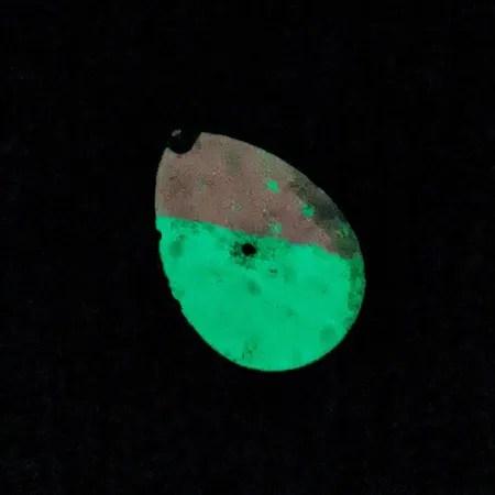 Luhr Jensen Rainbow Spinner Glow, biały różowy Glow - świeci w ciemności, 12 g błystka obrotowa #20930