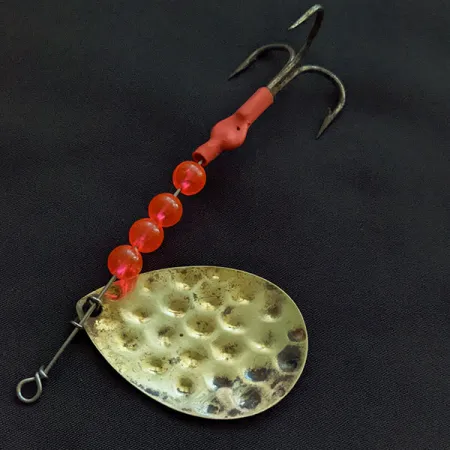 Luhr Jensen Rainbow Spinner Glow, biały różowy Glow - świeci w ciemności, 12 g błystka obrotowa #20930