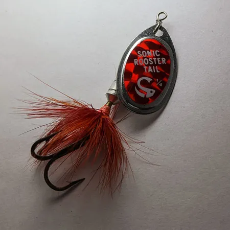 Yakima Bait Worden's Sonic Rooster Tail, nikiel/czerwony, 7 g błystka obrotowa #20981