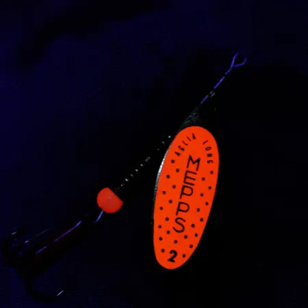 Mepps Aglia Long 2, złoty/pomarańczowy, 7,4 g błystka obrotowa #20988