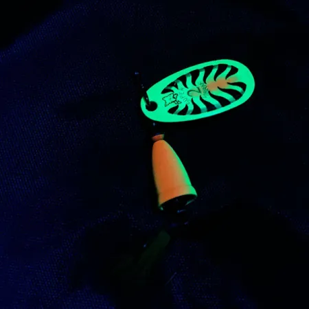 Blue Fox Super Vibrax 2 Foxtail UV, Fire tiger UV, 6 g błystka obrotowa #20999