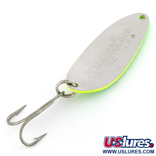 Eppinger Dardevle Devle-Dog 5300 Detroit, Lectric Lime UV, 10 g błystka wahadłowa #21001