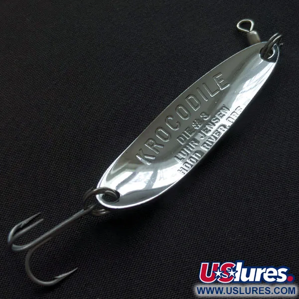 Luhr Jensen Krocodile #3, nikiel/hologram, 14 g błystka wahadłowa #21035