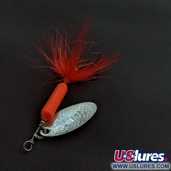 Yakima Bait Worden’s Original Rooster Tail 3 UV, srebrny/czerwony UV, 6 g błystka obrotowa #21050