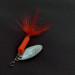 Yakima Bait Worden’s Original Rooster Tail 3 UV, srebrny/czerwony UV, 6 g błystka obrotowa #21050