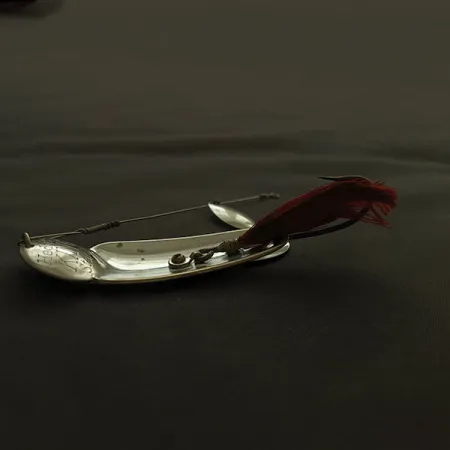 Heddon King Stanley, nikiel/czerwony, 21 g błystka wahadłowa #21122