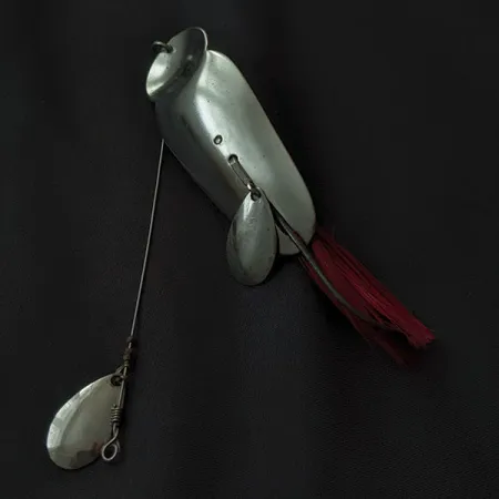 Heddon King Stanley, nikiel/czerwony, 21 g błystka wahadłowa #21122