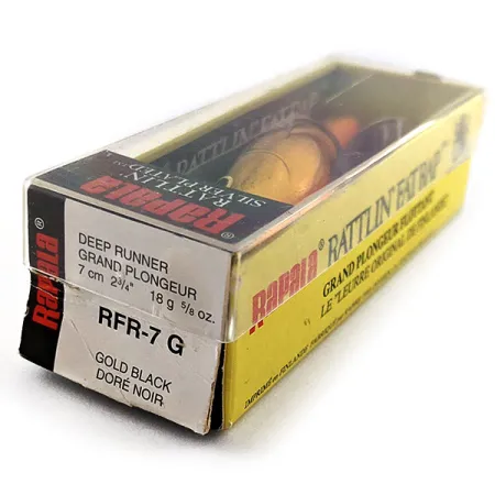 Rapala Rattlin Fat Rap RFR-7 G, GB (Golg Black), 18 g wobler #21191