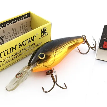 Rapala Rattlin Fat Rap RFR-7 G, GB (Golg Black), 18 g wobler #21191
