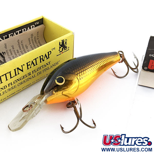  Rapala Rattlin Fat Rap RFR-7 G, GB (Golg Black), 18 g wobler #21191