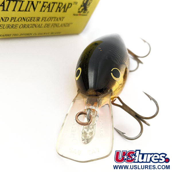  Rapala Rattlin Fat Rap RFR-7 G, GB (Golg Black), 18 g wobler #21191