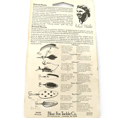 Blue Fox Vibrotail Roland Martin Spinnerbait (1980s), nikiel, 7 g błystka obrotowa #21227