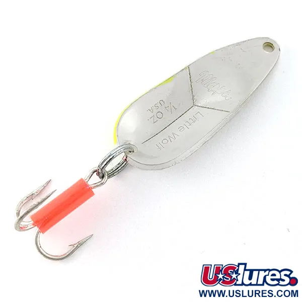  Mepps Little Wolf, srebro/chartreuse UV, 7 g błystka wahadłowa #21240