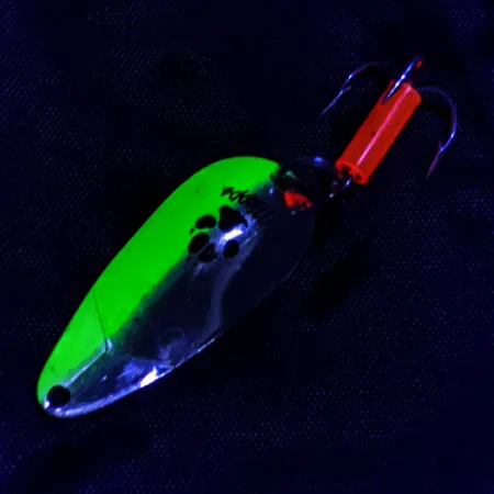 Mepps Little Wolf, srebro/chartreuse UV, 7 g błystka wahadłowa #21240