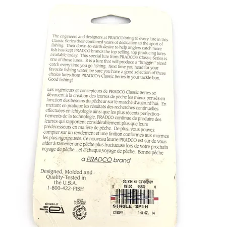 Bomber the Classics bushwhacker spinnerbait, nikiel/żółty, 4 g błystka obrotowa #21283