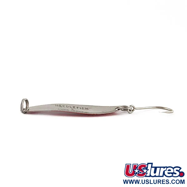 Luhr Jensen Needlefish 2, czerwony/biały/nikiel, 3 g błystka wahadłowa #21336