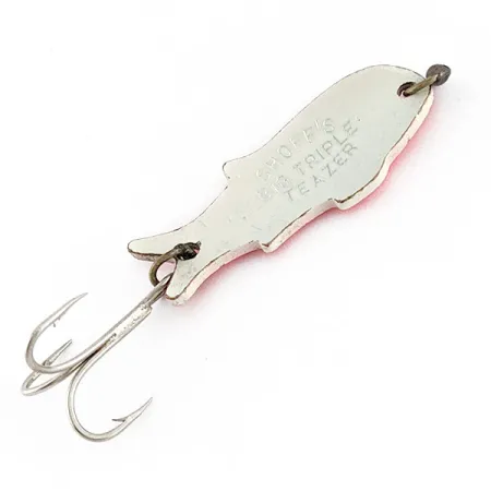 Shoff's Big Tripple Teazer, biało-różowy UV - świeci w świetle ultrafioletowym, 6 g błystka wahadłowa #21338