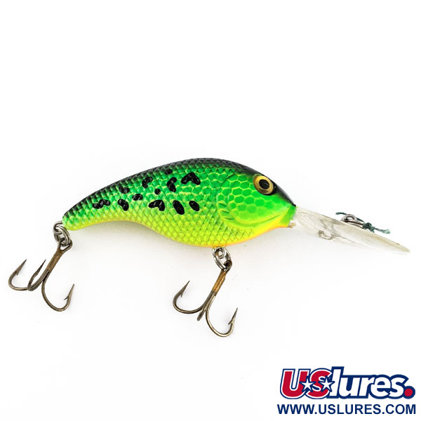  Bass Pro Shops XPS Lazer Eye Deep Diver UV, green tiger UV, 14 g wobler #21373