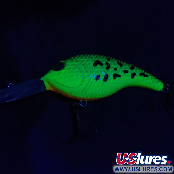  Bass Pro Shops XPS Lazer Eye Deep Diver UV, green tiger UV, 14 g wobler #21373