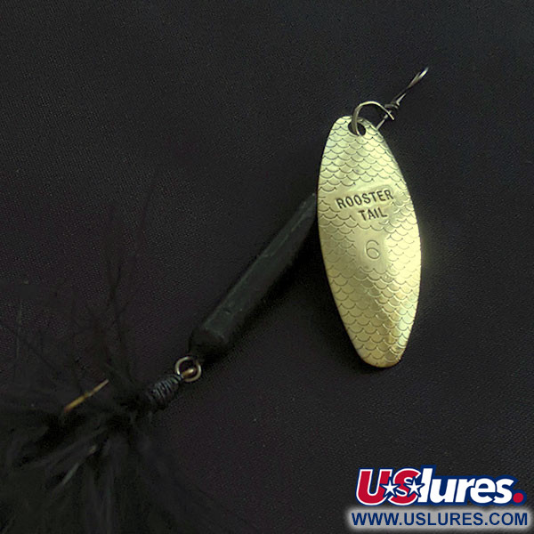 Yakima Bait Worden’s Original Rooster Tail 6, black/gold, 15 g błystka obrotowa #21382