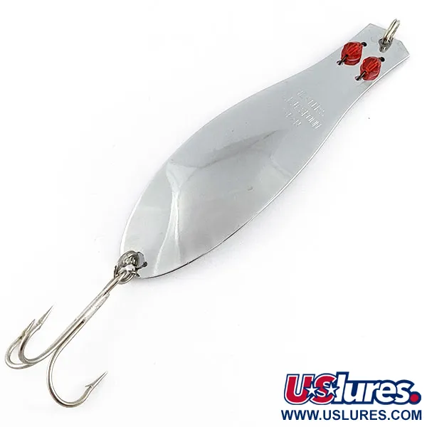 Herter's GLH Canadian Spoon, nikiel/czerwone oczy, 28 g błystka wahadłowa #21432