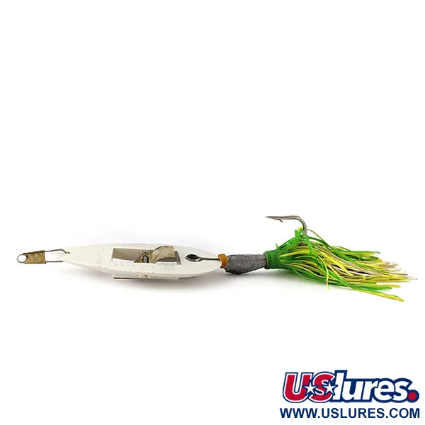 Norman Weedwalker, biały/żółty/zielony, 19 g błystka wahadłowa #21458