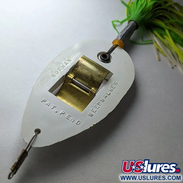 Norman Weedwalker, biały/żółty/zielony, 19 g błystka wahadłowa #21458