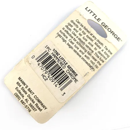 Mann's Bait  Mann's Little George, nikiel/niebieski, 14 g błystka obrotowa #21555