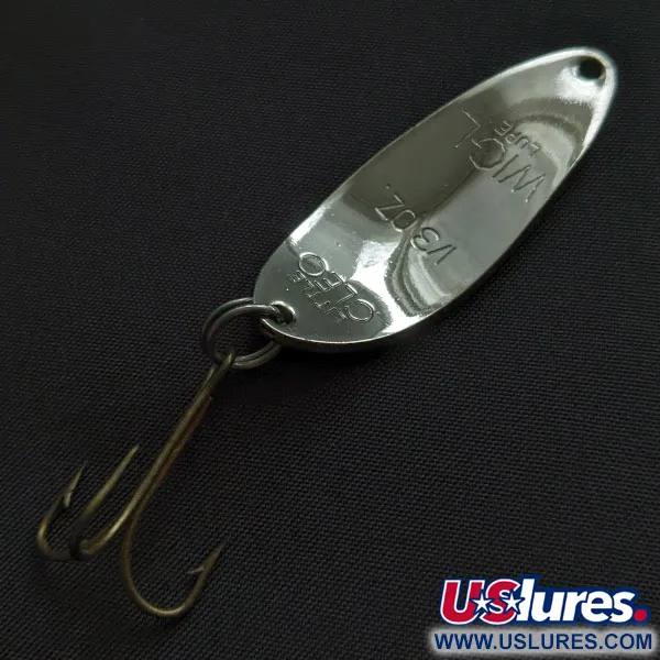 Acme Little Cleo (1980s), nikiel/niebieski, 9 g błystka wahadłowa #21557