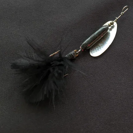 Yakima Bait Worden’s Original Rooster Tail 4, nikiel/czarny, 8 g błystka obrotowa #21662
