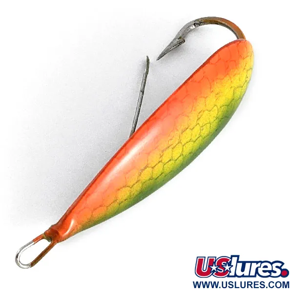  Johnson Silver Minnow, nikiel/zielony/pomarańczowy, 12 g błystka wahadłowa #21678