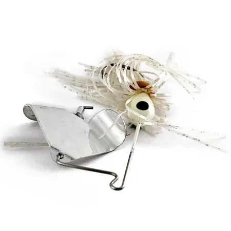 Strike King Pro-Buzz spinnerbait, nikiel/biały, 9 g błystka obrotowa #21706